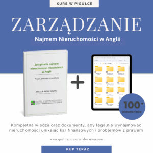 ZARZĄDZANIE NAJMEM NIERUCHOMOŚCI MIESZKALNYCH W ANGLII | KSIĄŻKA + DOKUMENTY